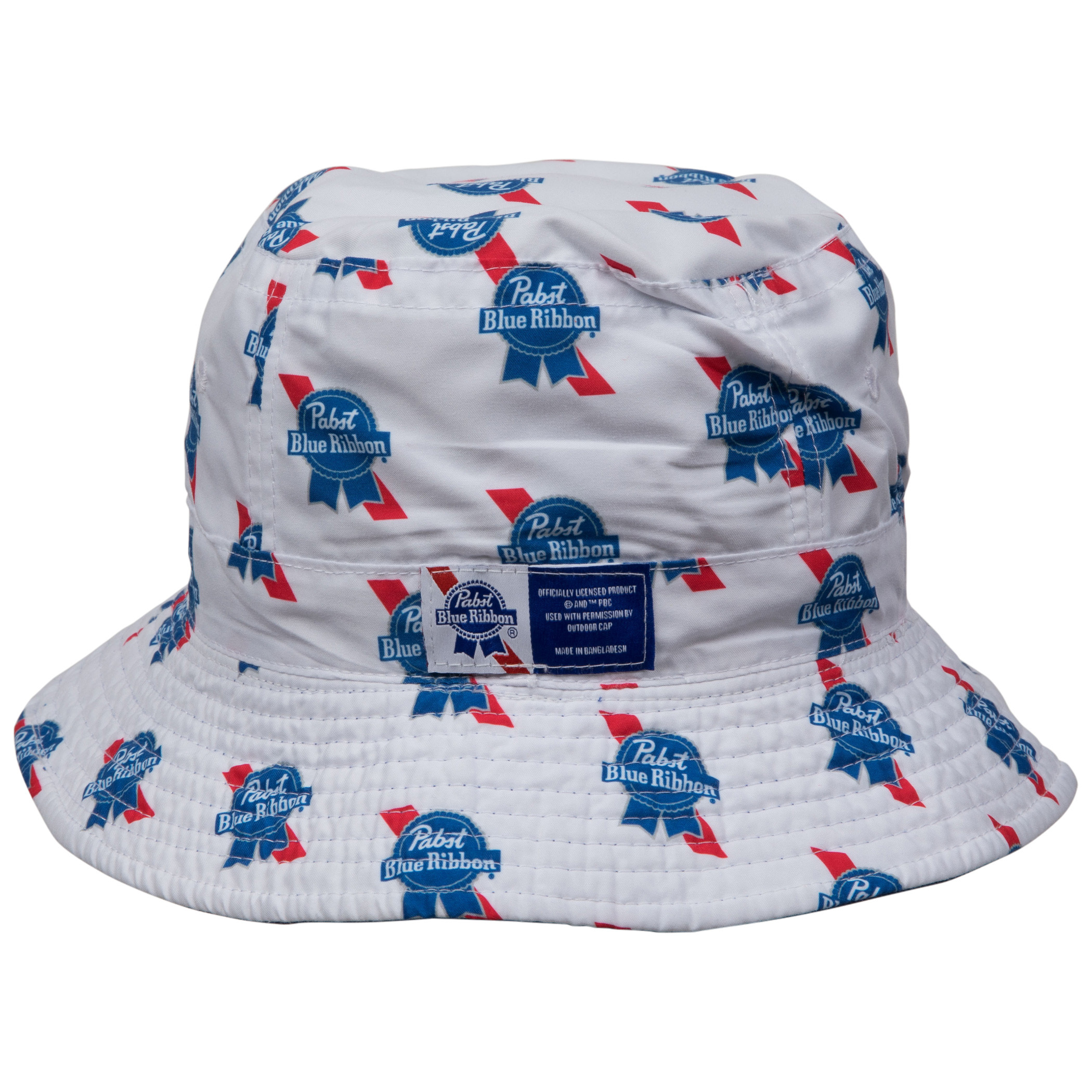 Pabst Blue Ribbon Logo Reversible Bucket Hat